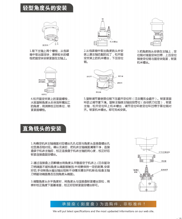 高剛性、高精度銑頭